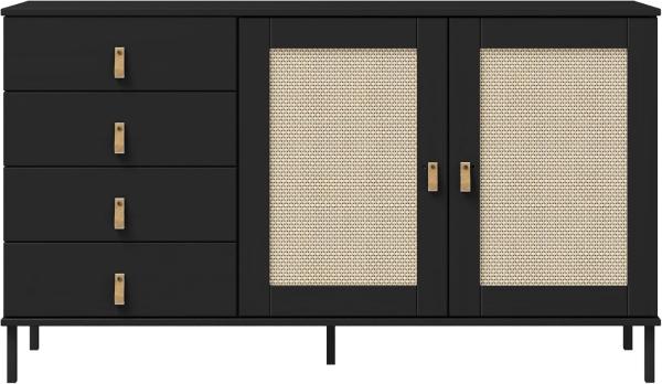 Woodroom Sideboard Valencia, Kiefer massiv lackiert, BxHxT 140 x 80 x 40 cm