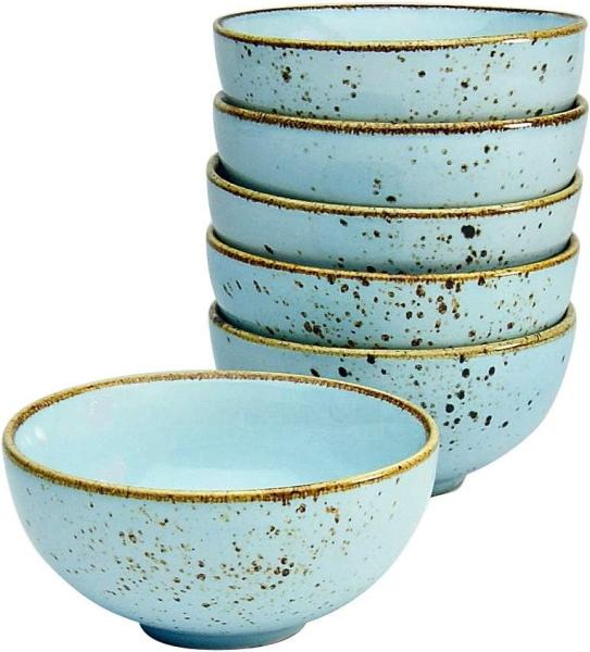 CreaTable 22090 Nature Collection Dipschale 11,5 cm, hellblau (6er Pack)