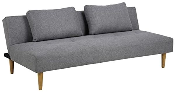 Schlafsofa LUCCA, Stoff Hellgrau