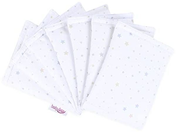 Babybay Nestchen Ultrafresh für Maxi, Boxspring, Comfort, weiß Sternemix sand/azurblau