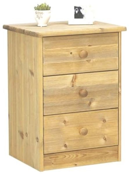 ebuy24 Kommode Nelly Kommode 3 Schubladen gebeitzt.
