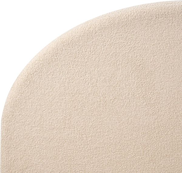 Bett mit Lattenrost Bouclé VAUCLUSE 180 x 200 cm Beige Bild 8