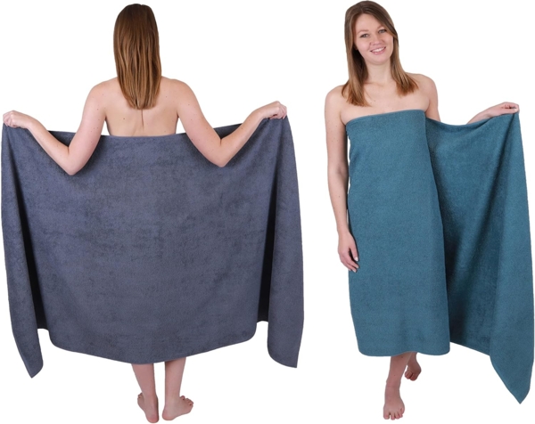 Betz Badetuch 2 Stück Badetücher groß XXL Berlin 100 x 200 cm Badetuch Saunatuch, 100% Baumwolle (2 Stück, 2-St) Bild 1