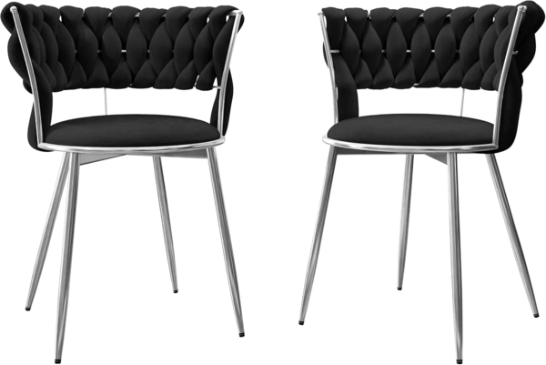 Stühl Muz DC-1141/CM (Farbe: 77-Schwarz, Chrom)