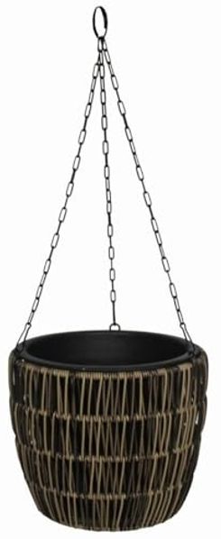 TrendLine Polyrattan Hängeampel Ø 25 x 22 cm mit Einsatz