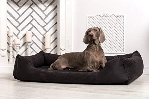 PLUTO SOFT Orthopädisches Hundebett - 03 Schwarz, 90x75cm