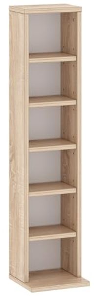 CD-Regal 902 Standregal 21x20x91cm Sonoma Eiche