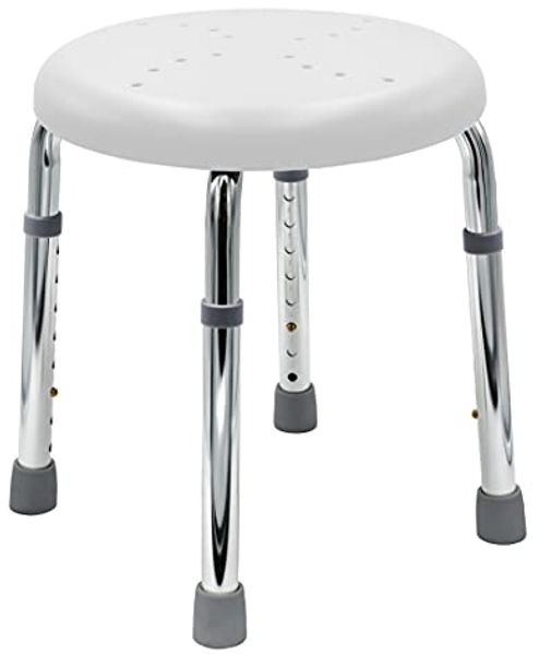Ridder Bad-Hocker Go, weiß, höhenverstellbar, Aluminium / PE / TPR