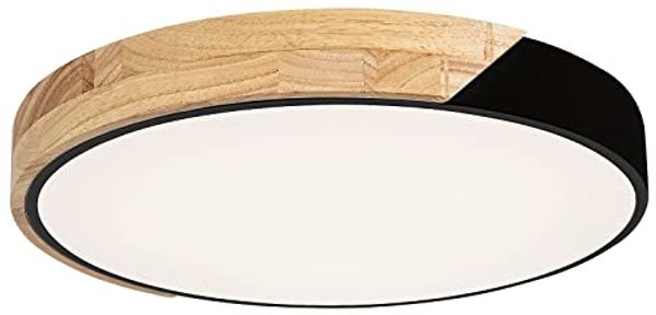 Rabalux runde Deckenleuchte MAPLE 3528 LED Deckenstrahler 24W 4000K fürs Wohnzimmer Holz