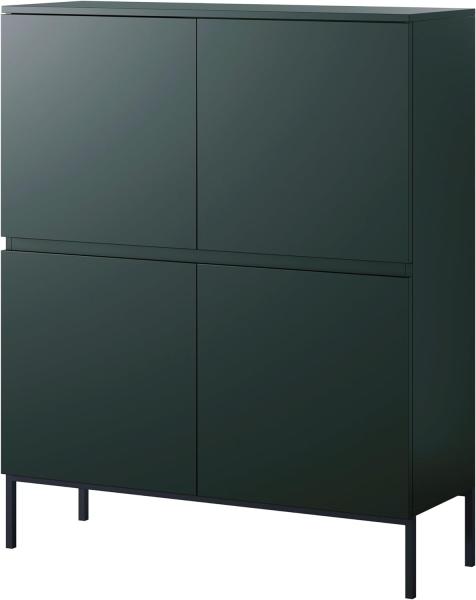 Selsey BEMMI Sideboards, melamine, Dunkelgrün, 100 cm breit