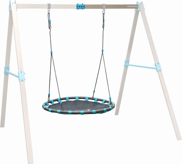 HUDORA 64025 Vario Ergänzungsmodul Nest individuell konfigurierbare Garten-Schaukel, beige/blau