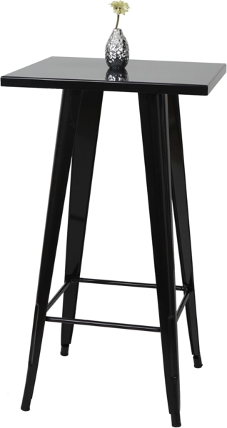 Stehtisch, schwarz, Metall Industriedesign