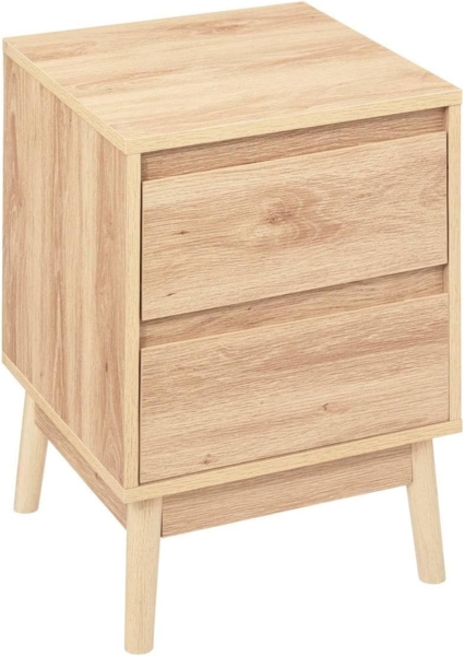 5five Nachttisch, 2 Schubladen, Eicheneffekt, Abana, Natur