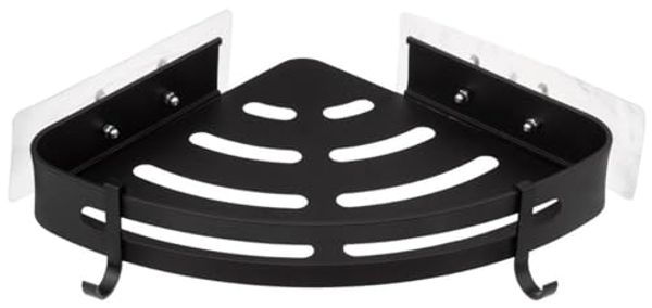 5five Dusch-Eckregal Aluminium schwarz 29 2x23 5x4 cm