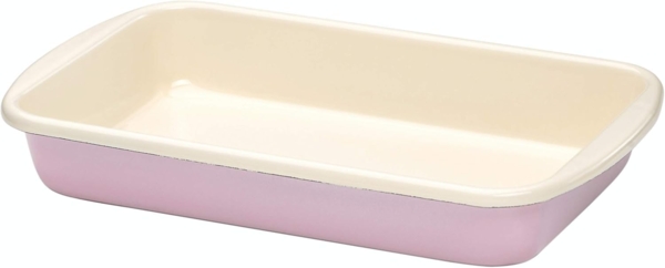 Riess Auflaufform 32cm Emaille Pastell Rosa