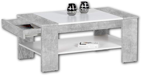 Couchtisch Felix Plus / Finley Plus, Grau, 100 x 44 x 58 cm