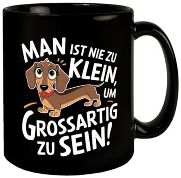 speecheese Tasse Fröhlicher Dackel - Großartig sein Tasse