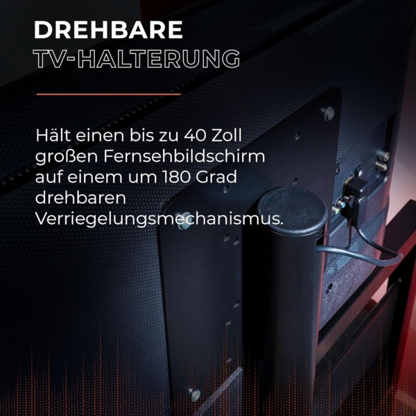 X Rocker Basecamp Metall Gaming-Bett mit TV-Halterung für Kinder & Jugendliche - schwarz Bild 4