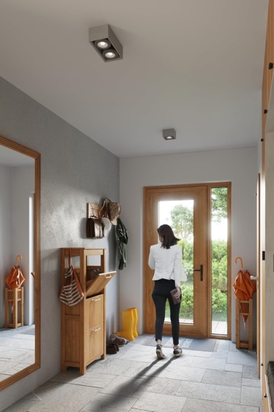 Deckenleuchte, Beton Grau, 2-flammig, L 27 cm Bild 7