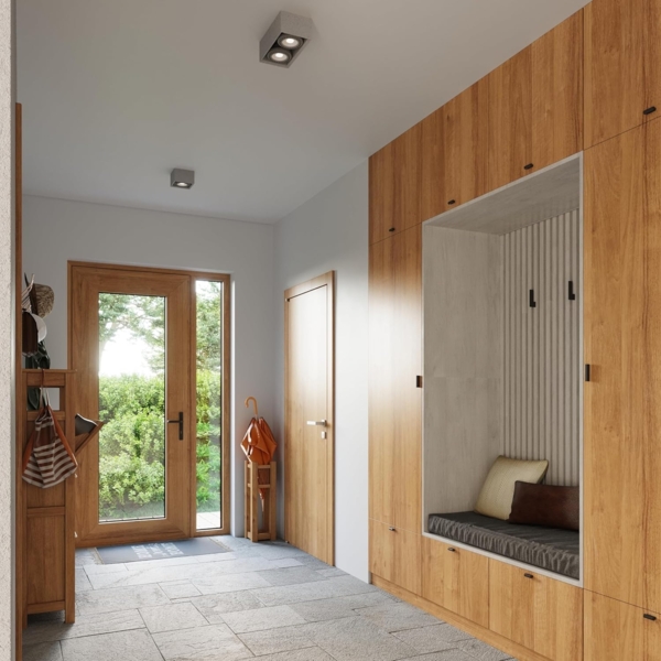 Deckenleuchte, Beton Grau, 2-flammig, L 27 cm Bild 6