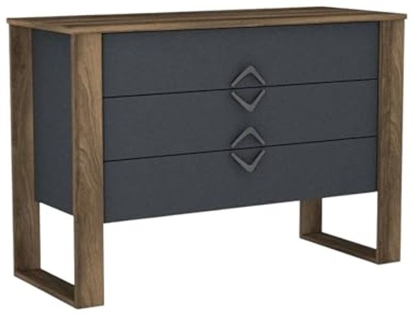 Dmora Kommode Alrescha 110 x 44,8 x 76h cm Braun 3 Schubladen Bild 3
