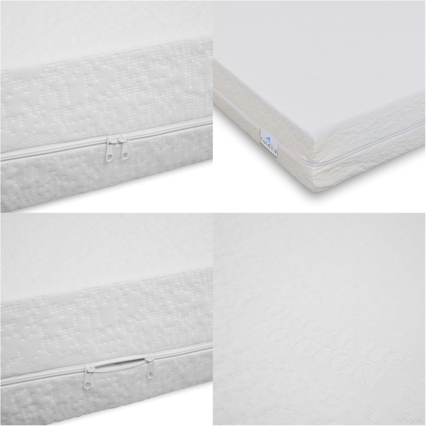 Matratzenersatzbezug Matratzenbezug aus weißer Baumwolle TULENA, Größe 80x200 cm, 14-16 cm, Baumwolle, Weiß, Öko-Tex zertifiziert Bild 7