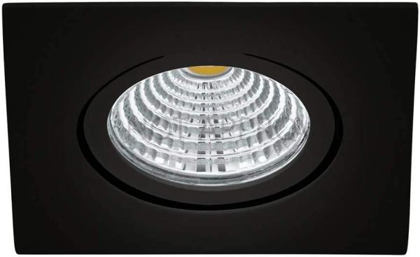 Eglo 98611 Hochvolt LED Einbauleuchte SALICETO schwarz 2700K L:8,8cm B:8,8cm H:4,2cm schwenkbar dimmbar