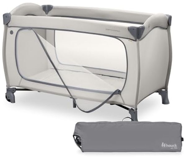 Hauck Reisebett Travel Bed Sleep N Easyfold inkl. Tragetasche Dark Grey