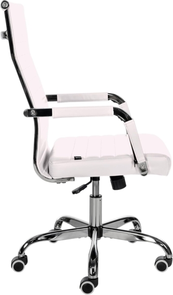 CLP Bürostuhl Amadora höhenverstellbar und drehbar,weiß Kunstleder Bild 5