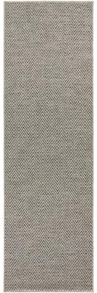 Flachgewebe Läufer Nature Grau Anthrazit - 80x150x0,5cm