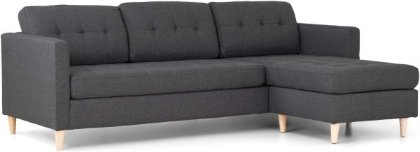 Ecksofa Mars grau Stoffsofa Eckgarnitur Couchgarnitur Couch Sofa Wohnlandschaft