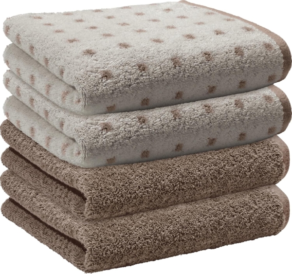 Erwin Müller Handtuch Handtuch "Sigmaringen" 4er-Pack, Frottier, Walk-Frottier Uni Bild 1