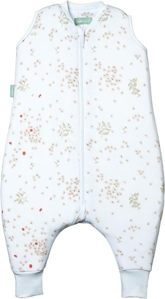molis&co - Baby Schlafsack mit Füßen -Ideal für Frühling und Herbst - Babyschlafsack mit Beinen 1 tog - 100% Baumwolle (Oeko-TEX 100), Premium Qualität - Poppy (120 cm)