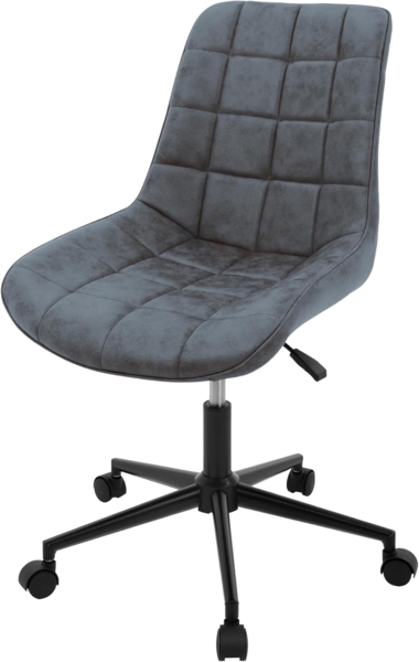 ML-DESIGN Bürostuhl Schreibtischstuhl mit Rückenlehne 360° drehbar höhenverstellbar (1 St), Polsterstuhl Anthrazit, Microfaserbezug Metallgestell Drehstuhl Sessel