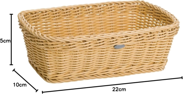 Saleen Brotkorb Kunststoff 31,5x22x10cm beige Bild 10