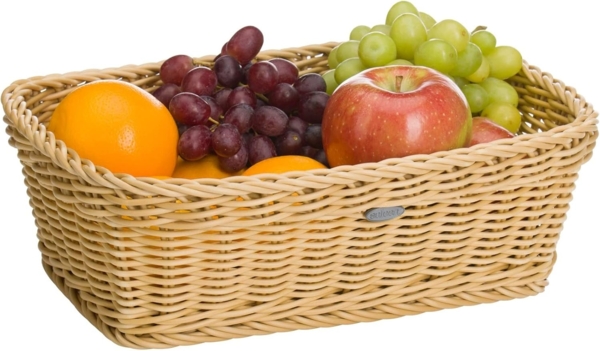 Saleen Brotkorb Kunststoff 31,5x22x10cm beige Bild 2