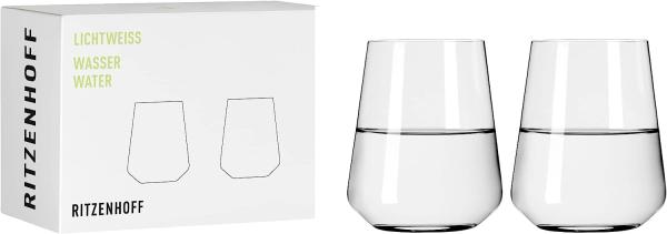 Ritzenhoff 6111007 Wasserglas-Set #1 LICHTWEISS Nadine Niggemeier 2022 in Geschenkbox