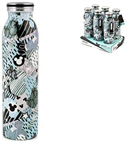 Lulabi 7397 - Lulabi Mickey Urban Isolierflasche, Edelstahl, 0,60 l