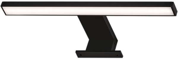 Briloner Leuchten - LED Spiegelleuchte, Spiegellampe IP44, Badleuchte, Badlampe 5 Watt, 500 Lumen, 4000 Kelvin, Schwarz, 300 x 103 x 36 mm (LxBxH)