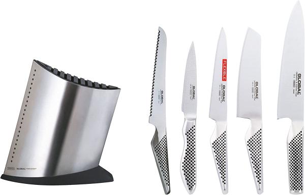 Global 6-teilige Messerblock Set GKB-52/ST