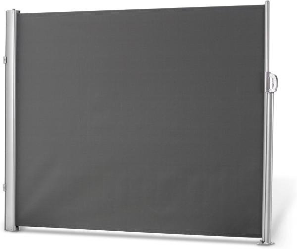 Leco ausziehbare Seitenmarkise, Aluminium-Stahlrohr-Mix, anthrazit, 180 x 300 cm (H x L)