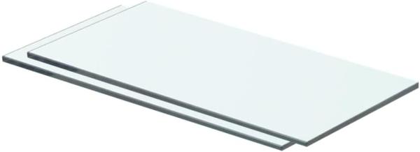 vidaXL Regalböden 2 Stk. Glas Transparent 40x15 cm 3051553