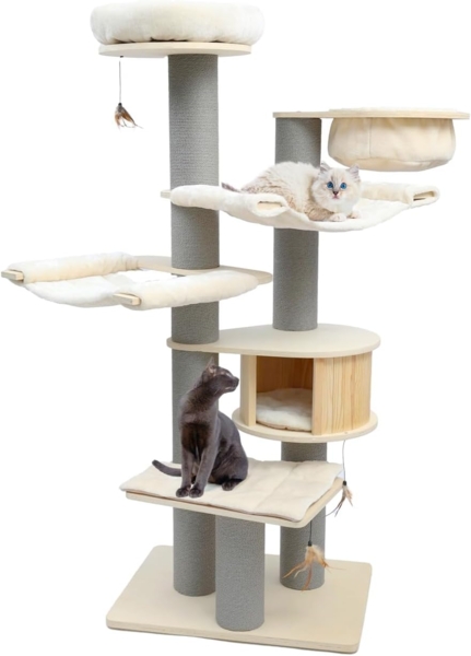 Kratzbaum Avery H 186 cm beige-anthrazit