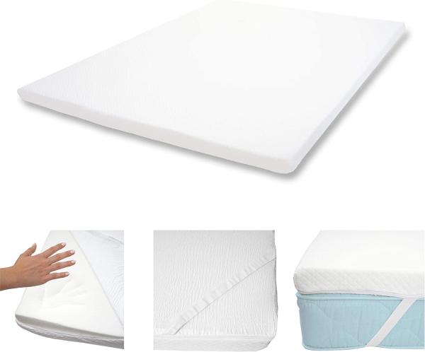 Memoryfoam-Matratzentopper 180x200cm Viscoschaum