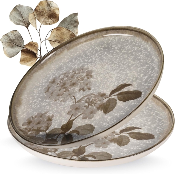 Moritz & Moritz Servierteller BLOSSOM Servierteller 2er Set, Porzellan, (Set, 2-tlg, Set), Hochwertiges Porzellan, Spülmaschinengeeignet