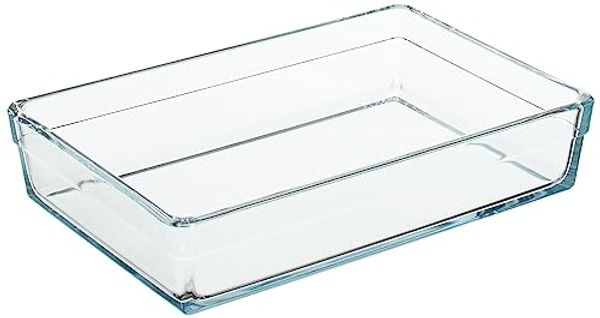 Pasabahce Borcam Premium 59324 Rechteckig Glas Auflaufform Backform 29cm x20cm x6cm / 2,5L