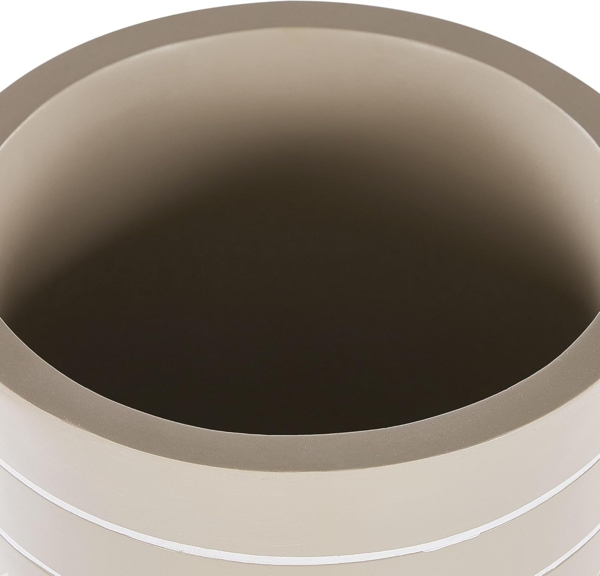 Blumentopf mit Beinen MILINA Keramik 30 cm Beige Bild 4