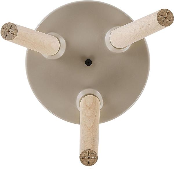 Blumentopf mit Beinen MILINA Keramik 30 cm Beige Bild 5