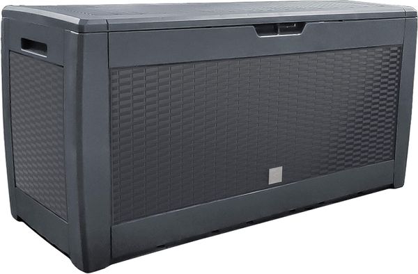 VOUNOT Gartenbox Aufbewahrung Wasserdicht 310 Liter, Aufbewahrungsbox Garten, Auflagenbox Groß, Kissenbox, Anthrazit