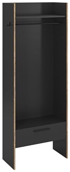 Garderobenschrank >Bueno< in Basalt - 70x189x37cm (BxHxT)